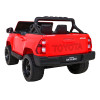 Toyota Hilux na akumulator dla dzieci Czerwony + Napęd 4x4 + Pilot + 2 bagażniki + Radio MP3 + LED