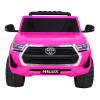 Toyota Hilux na akumulator dla dzieci Różowy + Napęd 4x4 + Pilot + 2 bagażniki + Radio MP3 + LED