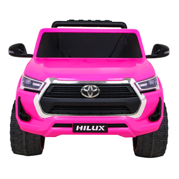 Toyota Hilux na akumulator dla dzieci Różowy + Napęd 4x4 + Pilot + 2 bagażniki + Radio MP3 + LED