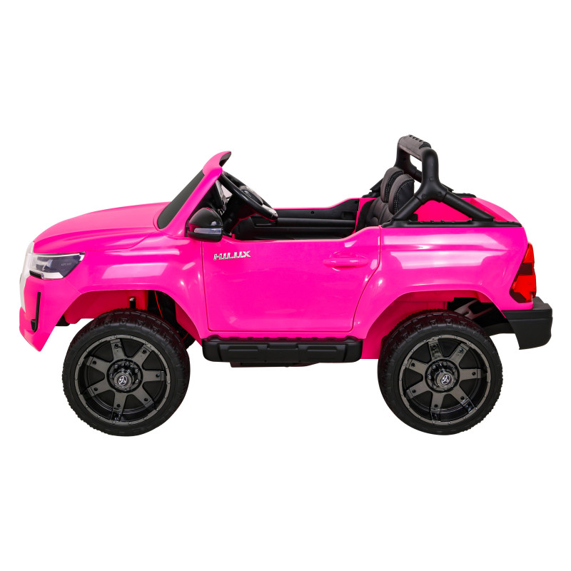Toyota Hilux na akumulator dla dzieci Różowy + Napęd 4x4 + Pilot + 2 bagażniki + Radio MP3 + LED