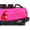 Toyota Hilux na akumulator dla dzieci Różowy + Napęd 4x4 + Pilot + 2 bagażniki + Radio MP3 + LED
