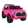 Toyota Hilux na akumulator dla dzieci Różowy + Napęd 4x4 + Pilot + 2 bagażniki + Radio MP3 + LED