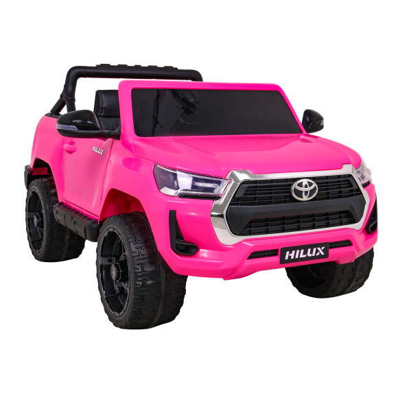 Toyota Hilux na akumulator dla dzieci Różowy + Napęd 4x4 + Pilot + 2 bagażniki + Radio MP3 + LED