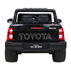 Toyota Hilux na akumulator dla dzieci Czarny + Napęd 4x4 + Pilot + 2 bagażniki + Radio MP3 + LED