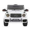Mercedes AMG G63 dla dzieci Biały + Pilot + MP3 LED + Wolny Start + EVA + Pasy