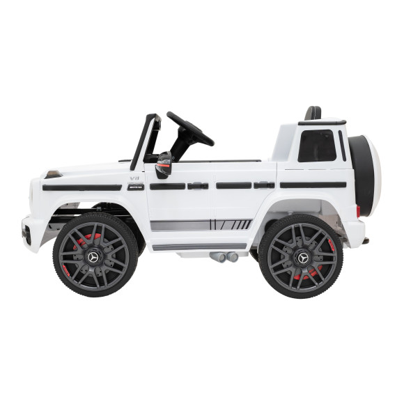 Mercedes AMG G63 dla dzieci Biały + Pilot + MP3 LED + Wolny Start + EVA + Pasy