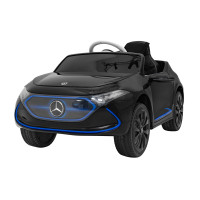 Mercedes Benz AMG EQA dla dzieci Czarny + Pilot + 5-punktowe pasy + EVA + Wyświetlacz MP3 + LED