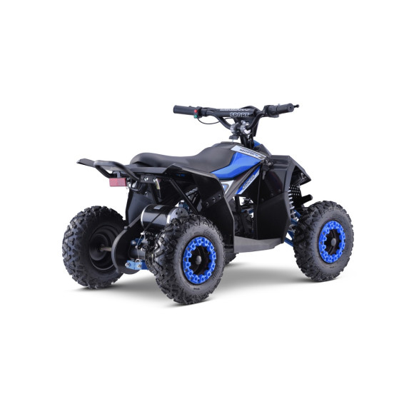 Quad HIPERFECT na akumulator Niebieski 35km/h + Silnik bezszczotkowy 1000W + Koła pompowane + Regulacja siedzenia Quad HIPERFECT na akumulator Niebieski 35km/h + Silnik bezszczotkowy 1000W + Koła pompowane + Regulacja siedzenia