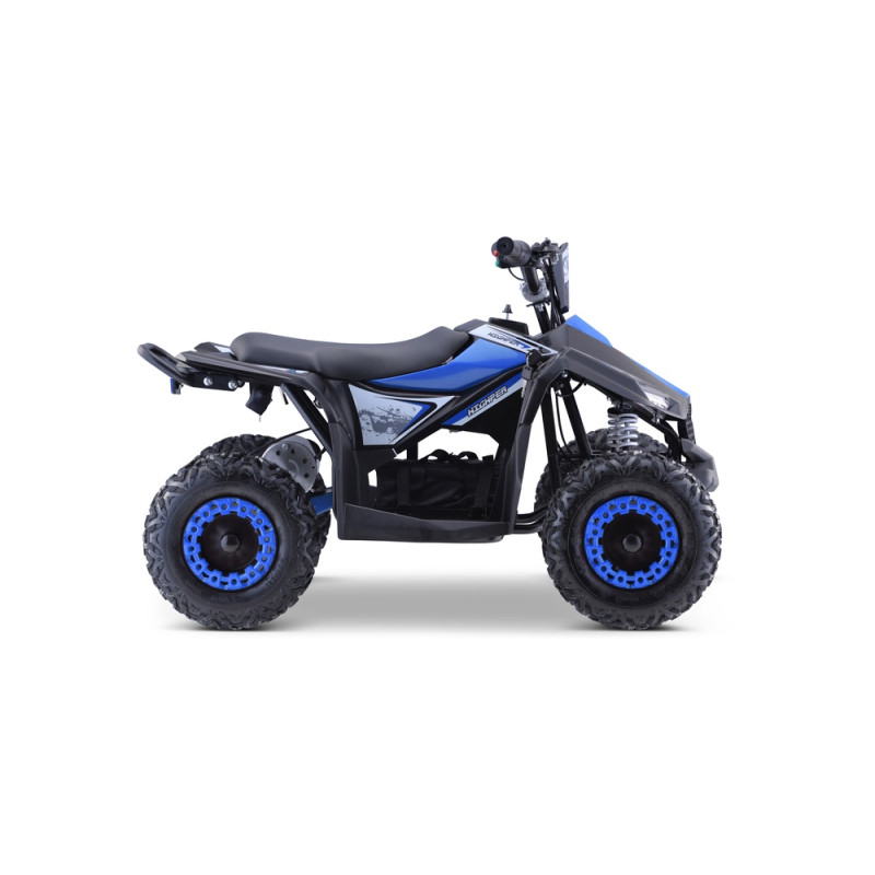 Quad HIPERFECT na akumulator Niebieski 35km/h + Silnik bezszczotkowy 1000W + Koła pompowane + Regulacja siedzenia