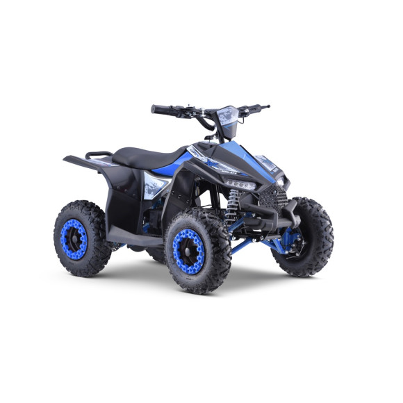 Quad HIPERFECT na akumulator Niebieski 35km/h + Silnik bezszczotkowy 1000W + Koła pompowane + Regulacja siedzenia Quad HIPERFECT na akumulator Niebieski 35km/h + Silnik bezszczotkowy 1000W + Koła pompowane + Regulacja siedzenia