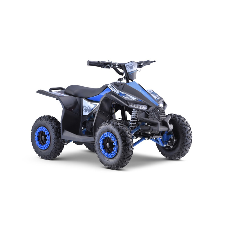 Quad HIPERFECT na akumulator Niebieski 35km/h + Silnik bezszczotkowy 1000W + Koła pompowane + Regulacja siedzenia