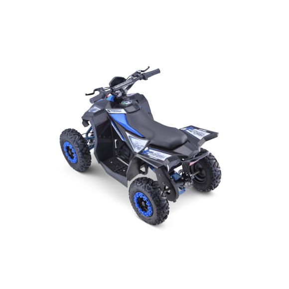 Quad HIPERFECT na akumulator Niebieski 35km/h + Silnik bezszczotkowy 1000W + Koła pompowane + Regulacja siedzenia Quad HIPERFECT na akumulator Niebieski 35km/h + Silnik bezszczotkowy 1000W + Koła pompowane + Regulacja siedzenia