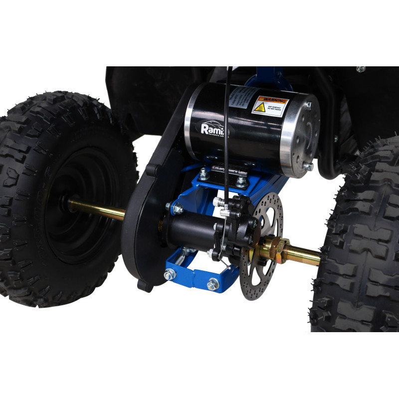Quad HIPERFECT na akumulator Niebieski 35km/h + Silnik bezszczotkowy 1000W + Koła pompowane + Regulacja siedzenia