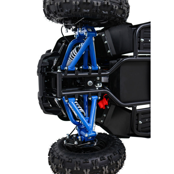 Quad HIPERFECT na akumulator Niebieski 35km/h + Silnik bezszczotkowy 1000W + Koła pompowane + Regulacja siedzenia Quad HIPERFECT na akumulator Niebieski 35km/h + Silnik bezszczotkowy 1000W + Koła pompowane + Regulacja siedzenia
