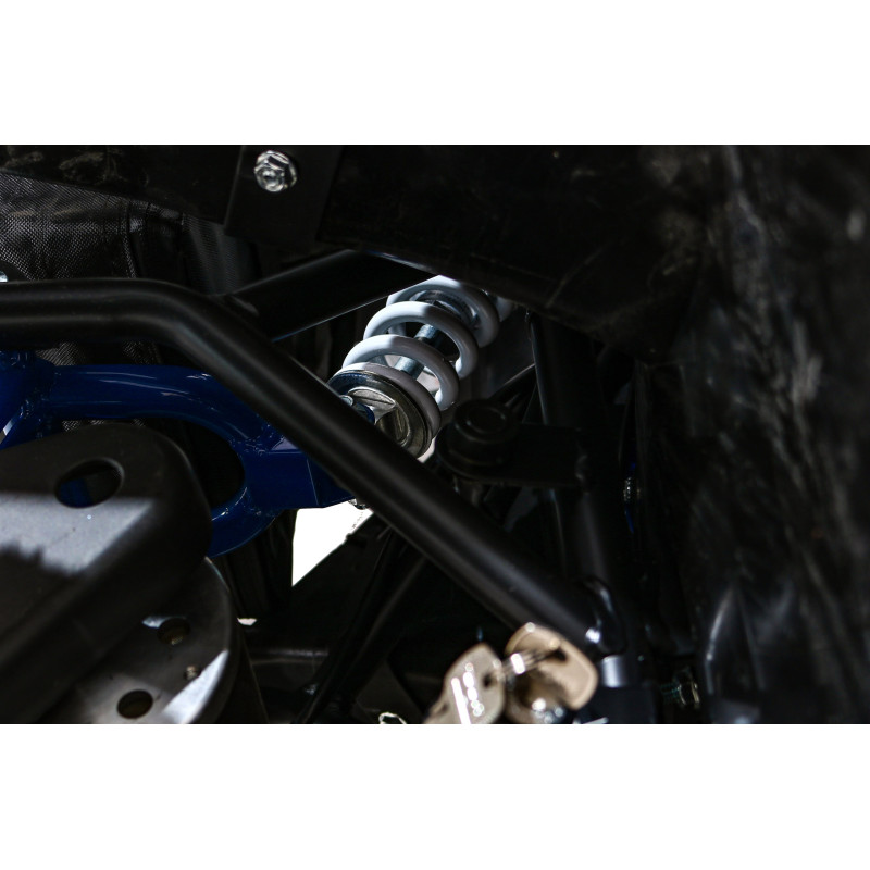 Quad HIPERFECT na akumulator Niebieski 35km/h + Silnik bezszczotkowy 1000W + Koła pompowane + Regulacja siedzenia