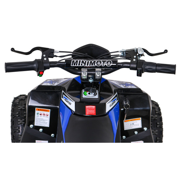 Quad HIPERFECT na akumulator Niebieski 35km/h + Silnik bezszczotkowy 1000W + Koła pompowane + Regulacja siedzenia Quad HIPERFECT na akumulator Niebieski 35km/h + Silnik bezszczotkowy 1000W + Koła pompowane + Regulacja siedzenia