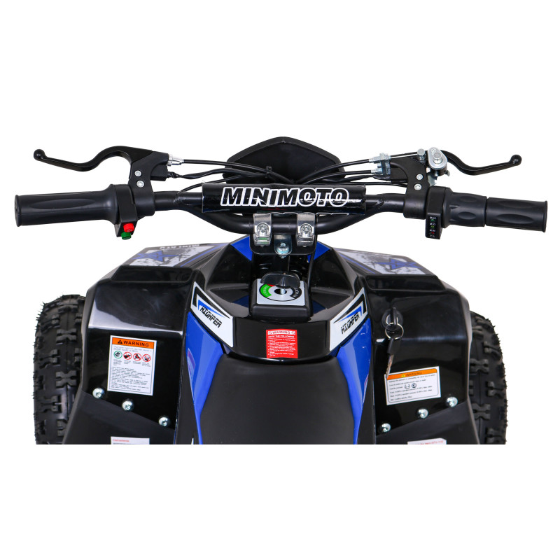 Quad HIPERFECT na akumulator Niebieski 35km/h + Silnik bezszczotkowy 1000W + Koła pompowane + Regulacja siedzenia