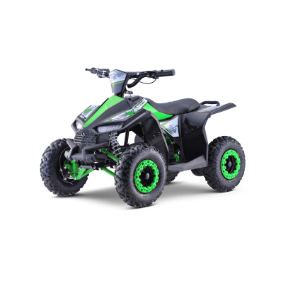 Quad HIPERFECT na akumulator Zielony 35km/h + Silnik bezszczotkowy 1000W + Koła pompowane + Regulacja siedzenia