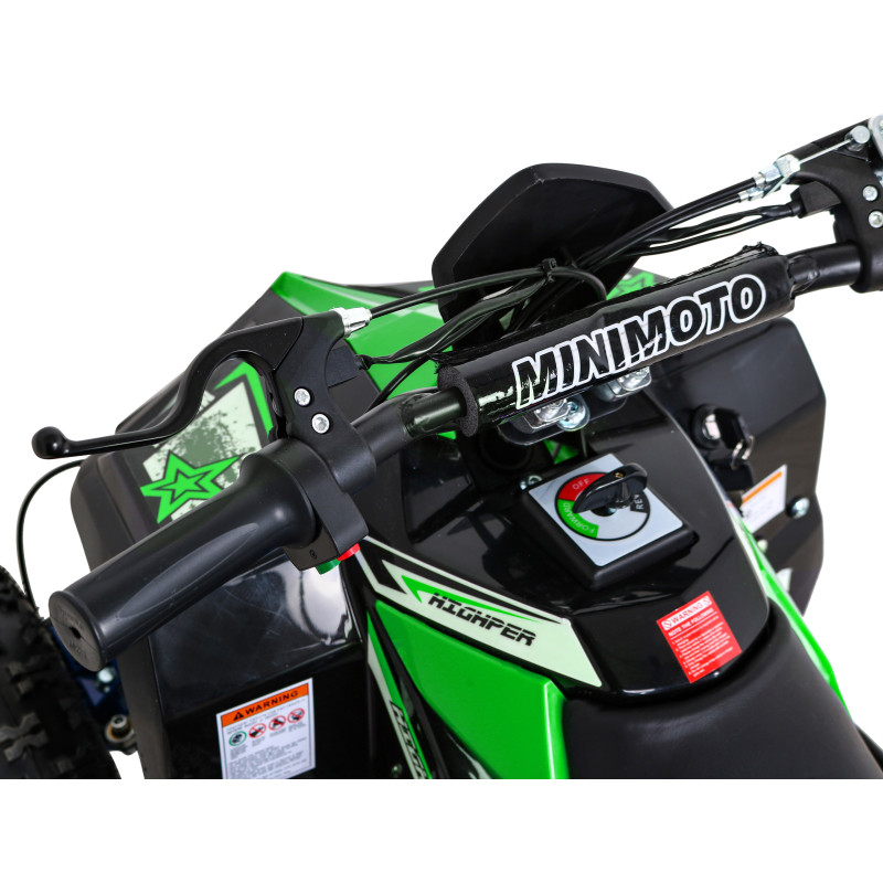 Quad HIPERFECT na akumulator Zielony 35km/h + Silnik bezszczotkowy 1000W + Koła pompowane + Regulacja siedzenia