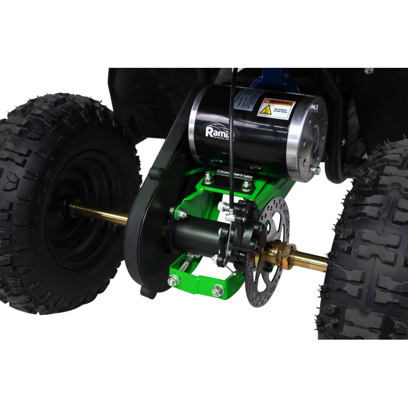Quad HIPERFECT na akumulator Zielony 35km/h + Silnik bezszczotkowy 1000W + Koła pompowane + Regulacja siedzenia