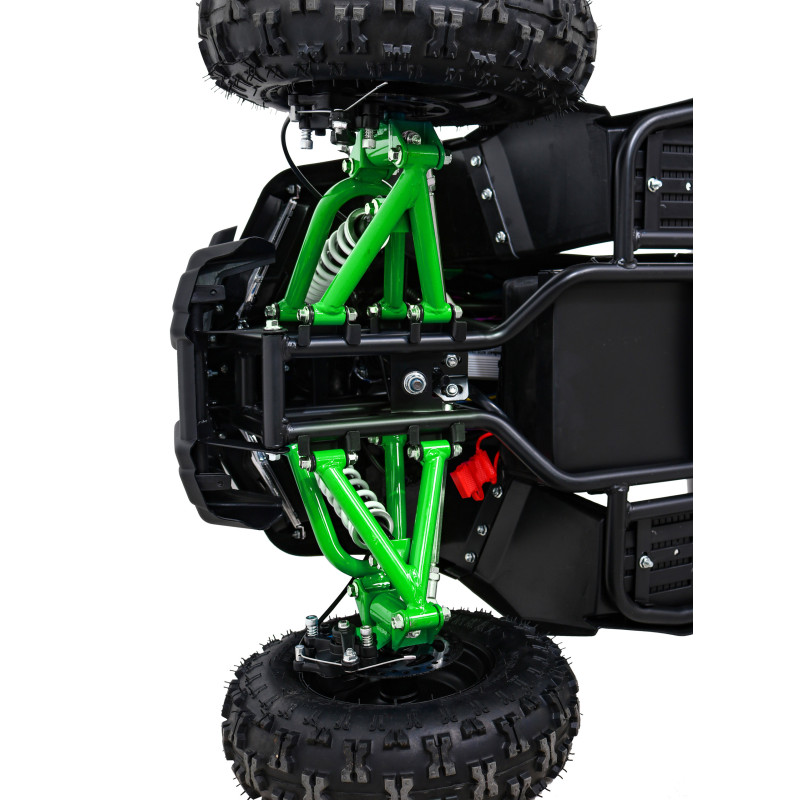 Quad HIPERFECT na akumulator Zielony 35km/h + Silnik bezszczotkowy 1000W + Koła pompowane + Regulacja siedzenia