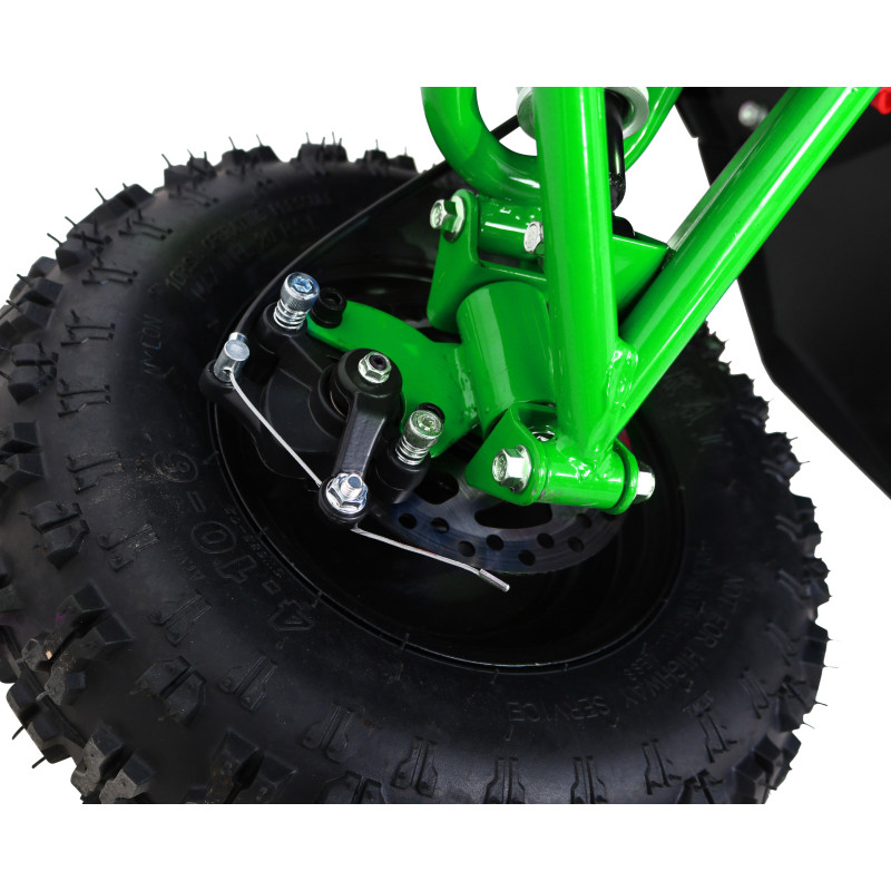 Quad HIPERFECT na akumulator Zielony 35km/h + Silnik bezszczotkowy 1000W + Koła pompowane + Regulacja siedzenia