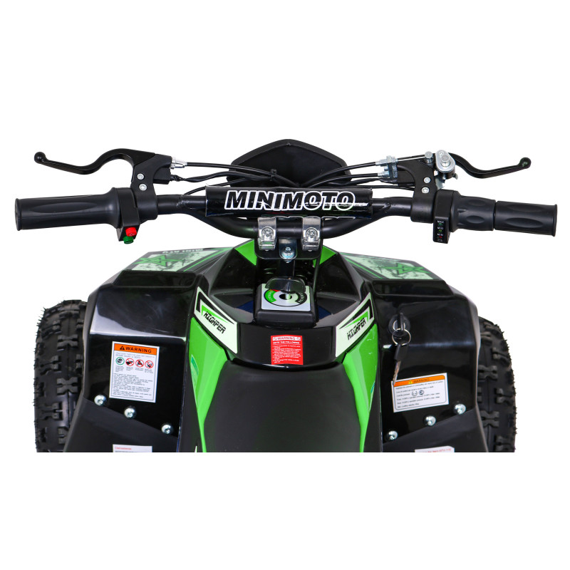 Quad HIPERFECT na akumulator Zielony 35km/h + Silnik bezszczotkowy 1000W + Koła pompowane + Regulacja siedzenia