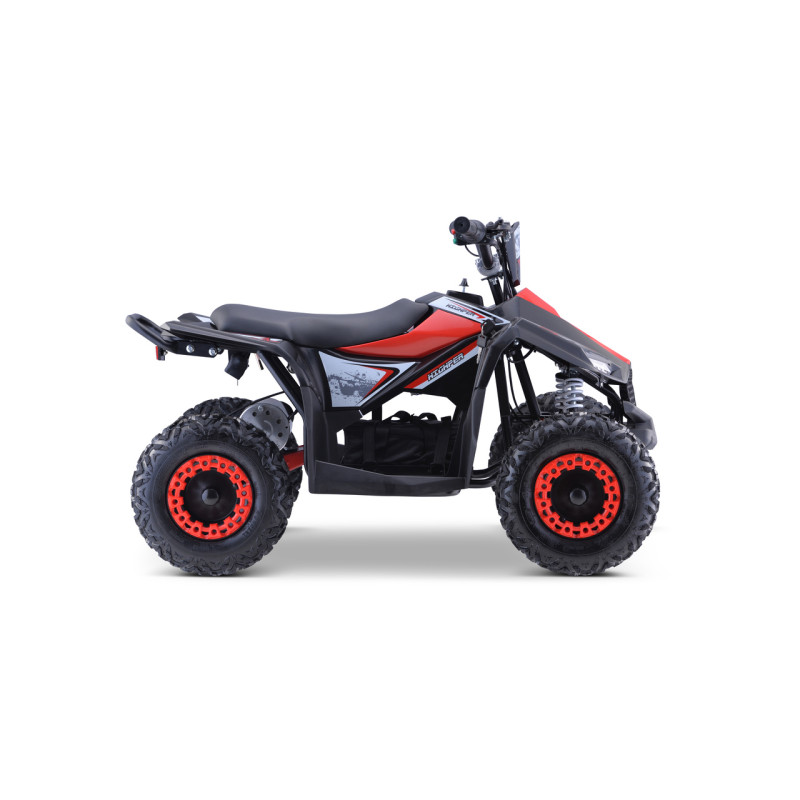 Quad HIPERFECT na akumulator Czerwony 35km/h + Silnik bezszczotkowy 1000W + Koła pompowane + Regulacja siedzenia