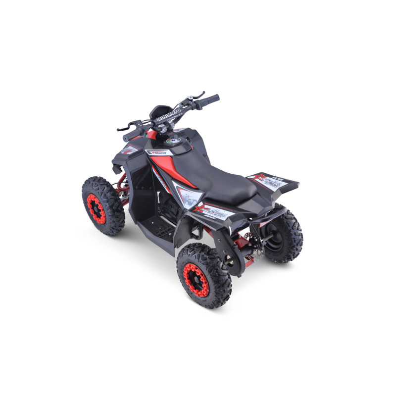 Quad HIPERFECT na akumulator Czerwony 35km/h + Silnik bezszczotkowy 1000W + Koła pompowane + Regulacja siedzenia