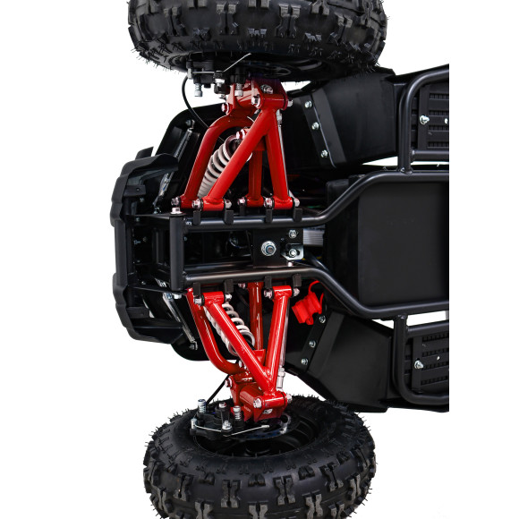 Quad HIPERFECT na akumulator Czerwony 35km/h + Silnik bezszczotkowy 1000W + Koła pompowane + Regulacja siedzenia Quad HIPERFECT na akumulator Czerwony 35km/h + Silnik bezszczotkowy 1000W + Koła pompowane + Regulacja siedzenia