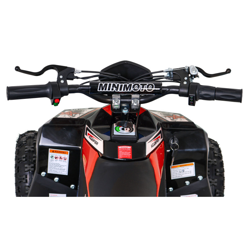 Quad HIPERFECT na akumulator Czerwony 35km/h + Silnik bezszczotkowy 1000W + Koła pompowane + Regulacja siedzenia