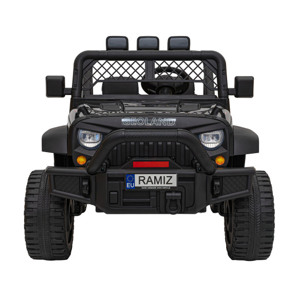 Autko terenowe Geoland Power dla 2 dzieci Czarny + Pilot + Silniki 2x200W + Bagażnik + Radio MP3 + LED Autko terenowe Geoland Power dla 2 dzieci Czarny + Pilot + Silniki 2x200W + Bagażnik + Radio MP3 + LED