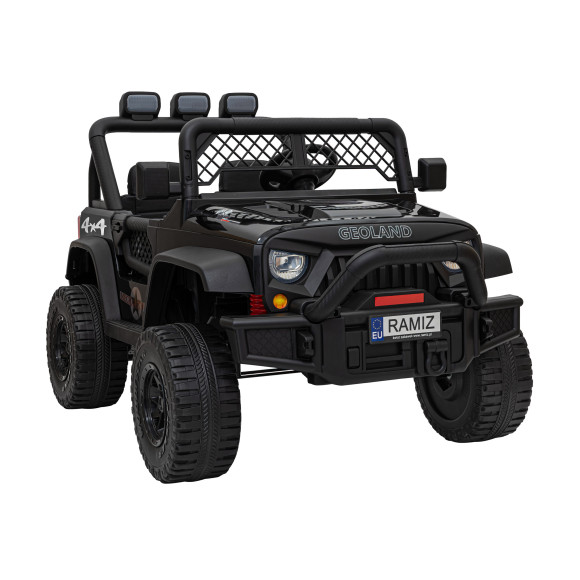 Autko terenowe Geoland Power dla 2 dzieci Czarny + Pilot + Silniki 2x200W + Bagażnik + Radio MP3 + LED Autko terenowe Geoland Power dla 2 dzieci Czarny + Pilot + Silniki 2x200W + Bagażnik + Radio MP3 + LED