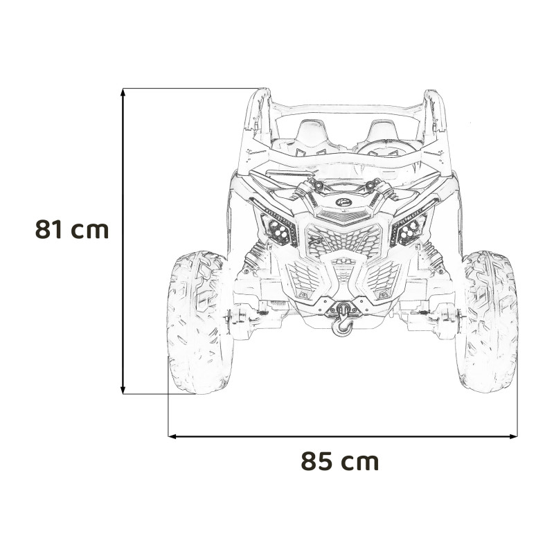Pojazd Buggy Maverick Turbo RR Czerwony