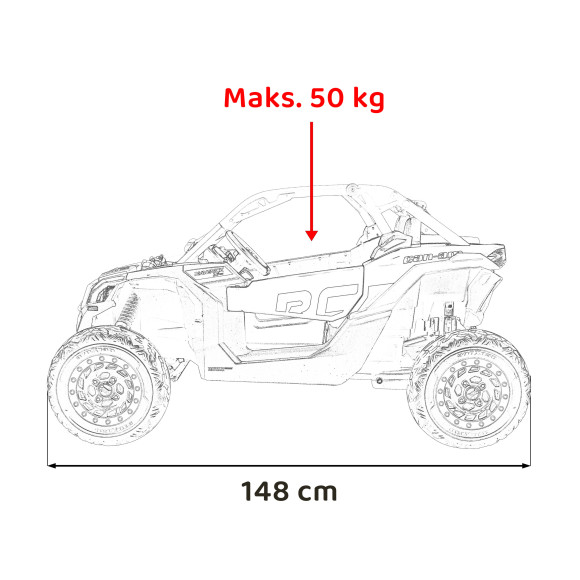 Pojazd Buggy Maverick Turbo RR Niebieski