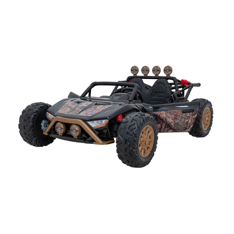 Auto Buggy Racing 5 na akumulator dla dzieci Czarny + Silniki 2x200W + Pilot + Audio LED + Wolny Start