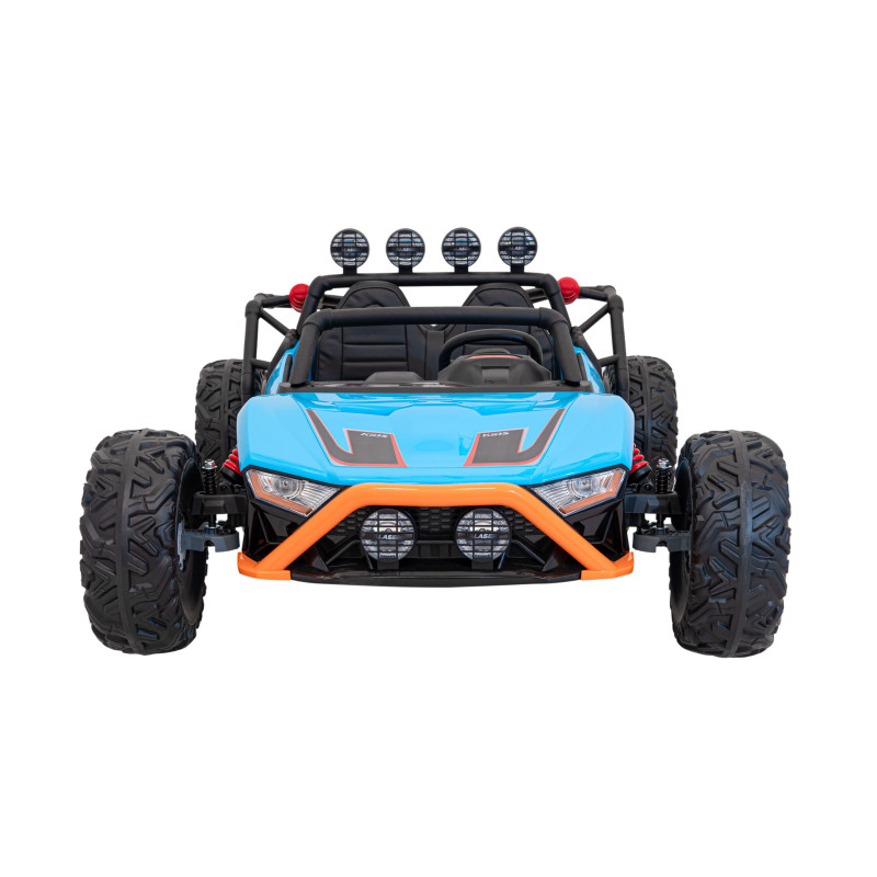 Auto Buggy Racing 5 na akumulator dla dzieci Niebieski + Silniki 2x200W + Pilot + Audio LED + Wolny Start