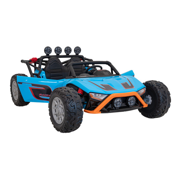 Auto Buggy Racing 5 na akumulator dla dzieci Niebieski + Silniki 2x200W + Pilot + Audio LED + Wolny Start