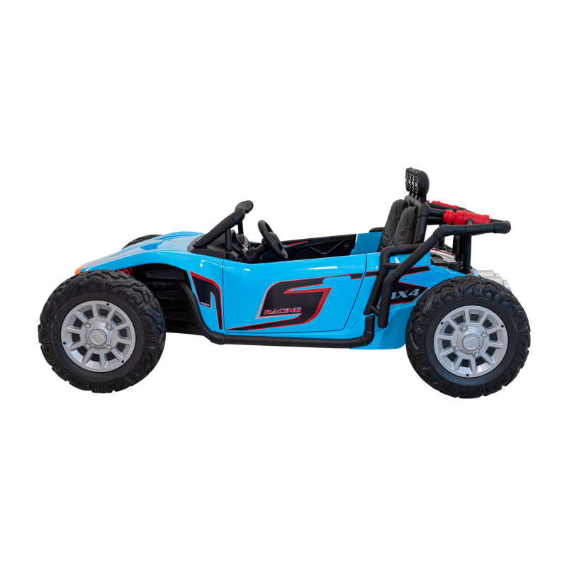 Auto Buggy Racing 5 na akumulator dla dzieci Niebieski + Silniki 2x200W + Pilot + Audio LED + Wolny Start