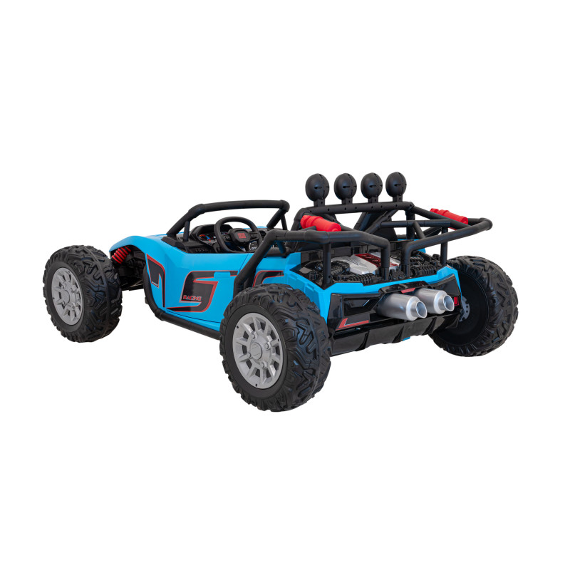 Auto Buggy Racing 5 na akumulator dla dzieci Niebieski + Silniki 2x200W + Pilot + Audio LED + Wolny Start