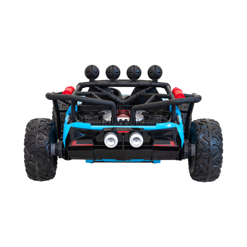 Auto Buggy Racing 5 na akumulator dla dzieci Niebieski + Silniki 2x200W + Pilot + Audio LED + Wolny Start