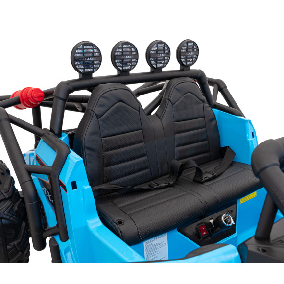 Auto Buggy Racing 5 na akumulator dla dzieci Niebieski + Silniki 2x200W + Pilot + Audio LED + Wolny Start