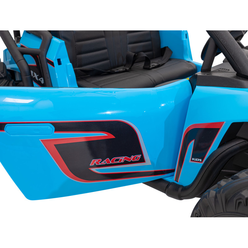 Auto Buggy Racing 5 na akumulator dla dzieci Niebieski + Silniki 2x200W + Pilot + Audio LED + Wolny Start
