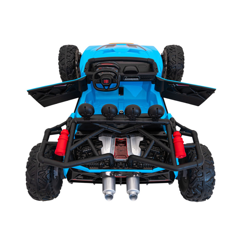Auto Buggy Racing 5 na akumulator dla dzieci Niebieski + Silniki 2x200W + Pilot + Audio LED + Wolny Start