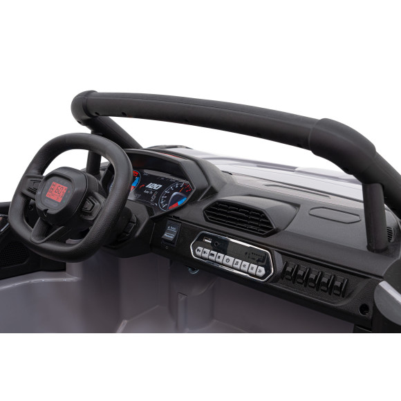 Auto Buggy Racing 5 na akumulator dla dzieci Szary + Silniki 2x200W + Pilot + Audio LED + Wolny Start Auto Buggy Racing 5 na akumulator dla dzieci Szary + Silniki 2x200W + Pilot + Audio LED + Wolny Start