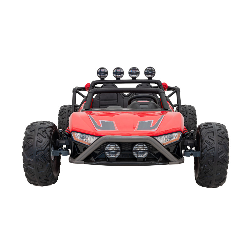 Auto Buggy Racing 5 na akumulator dla dzieci Czerwony + Silniki 2x200W + Pilot + Audio LED + Wolny Start