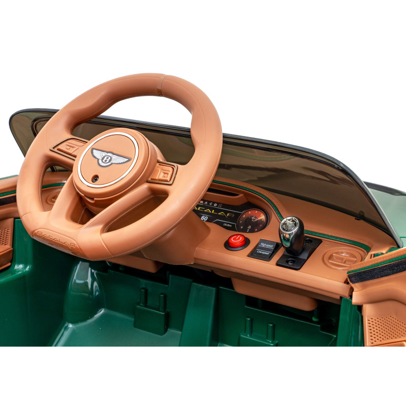 Autko Bentley Bacalar na akumulator dla dzieci Zielony + Pilot + EVA + Wolny Start + Audio LED