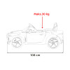 Autko Bentley Bacalar na akumulator dla dzieci Zielony + Pilot + EVA + Wolny Start + Audio LED