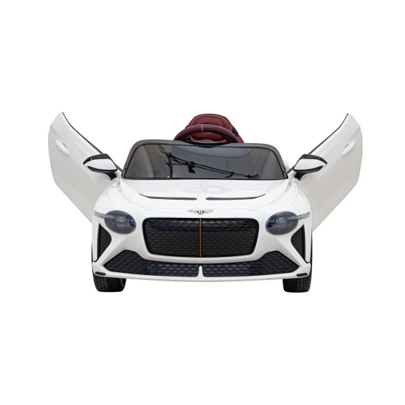 Autko Bentley Bacalar na akumulator dla dzieci Biały + Pilot + EVA + Wolny Start + Audio LED