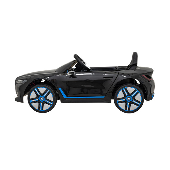 Autko BMW i4 na akumulator dla dzieci Czarny + Wolny Start + EVA + Ekoskóra + Audio LED + Pilot